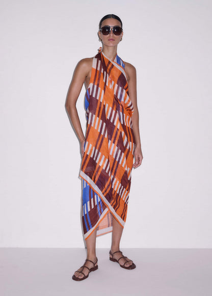 Orange Stripe Sarong | ME+EM Clothing