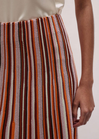 Cinnamon Stripe Knit Maxi Skirt | ME+EM Clothing