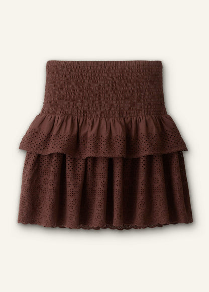 Cinnamon Shirred Mini Skirt | ME+EM Clothing