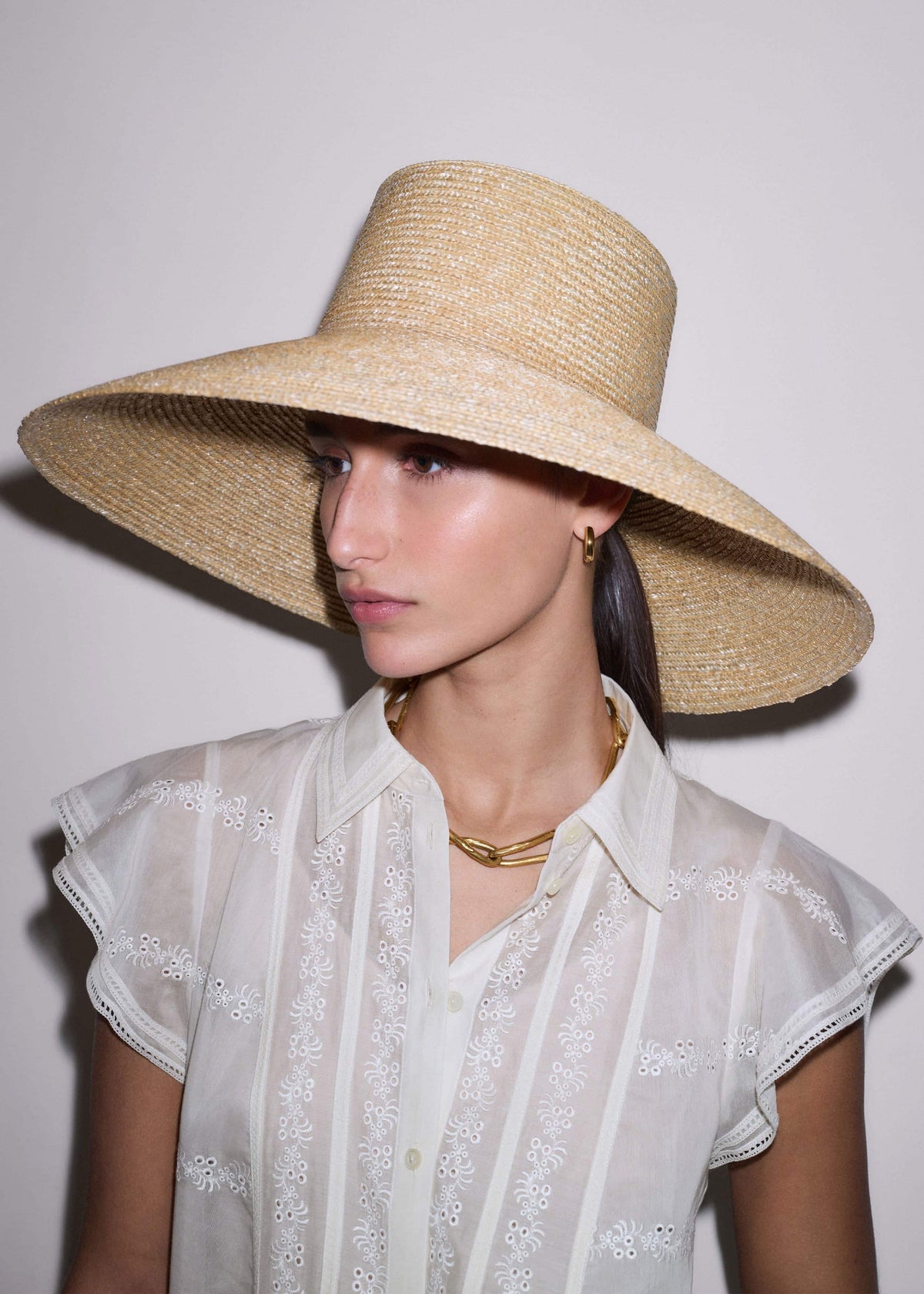 Natural Maxi Wide Straw Hat | ME+EM Clothing|Accessories