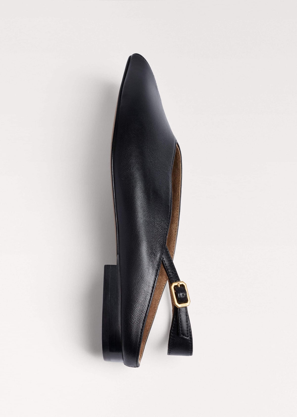 Black Peep Toe Flat | ME+EM Clothing|Accessories