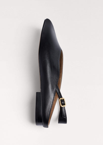 Black Peep Toe Flat | ME+EM Clothing|Accessories