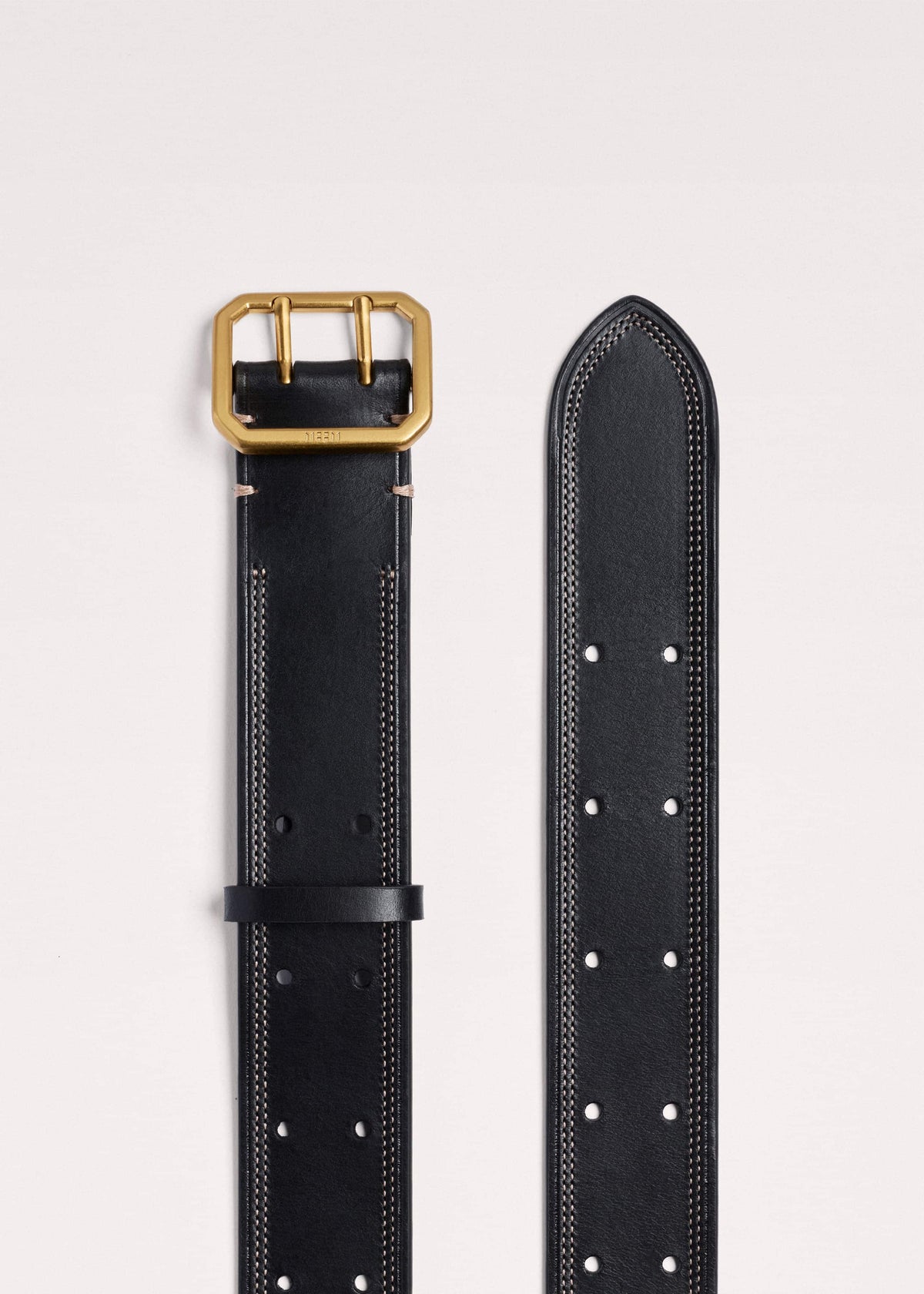 Black Double Prong Belt | ME+EM Clothing|Accessories