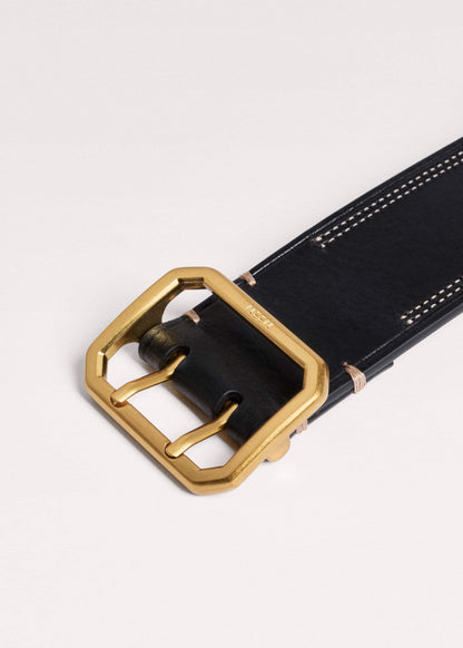 Black Double Prong Belt | ME+EM Clothing|Accessories