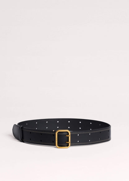 Black Double Prong Belt | ME+EM Clothing|Accessories