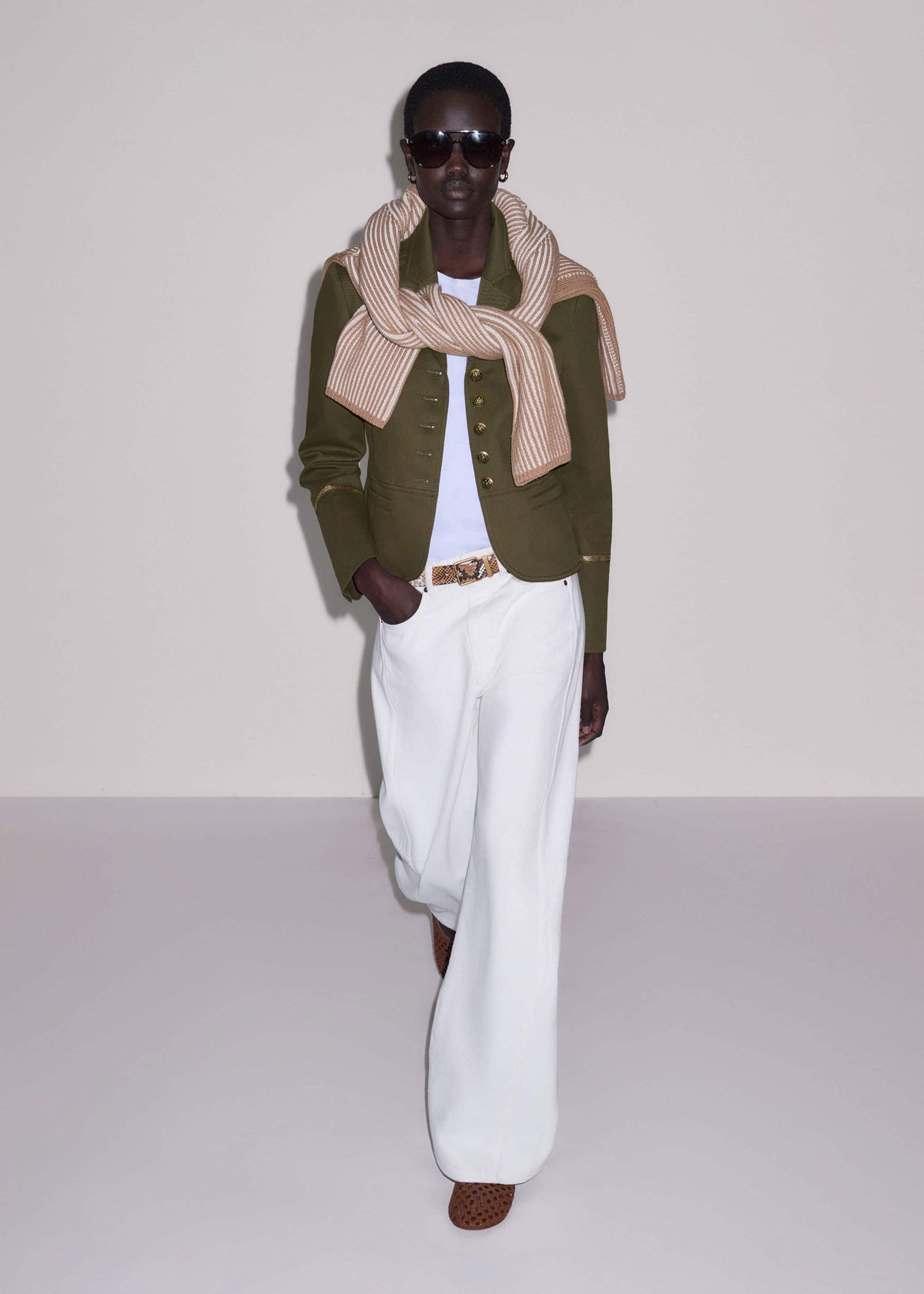 Khaki Wear With Everything Fitted Utility Jacket | ME+EM Clothing