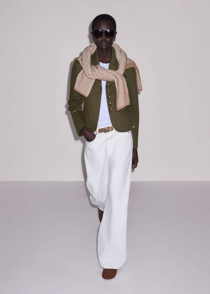Khaki Wear With Everything Fitted Utility Jacket | ME+EM Clothing