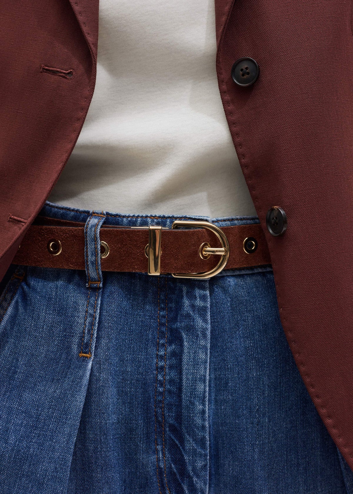 Black Reversible Eyelet Belt | ME+EM Clothing|Accessories