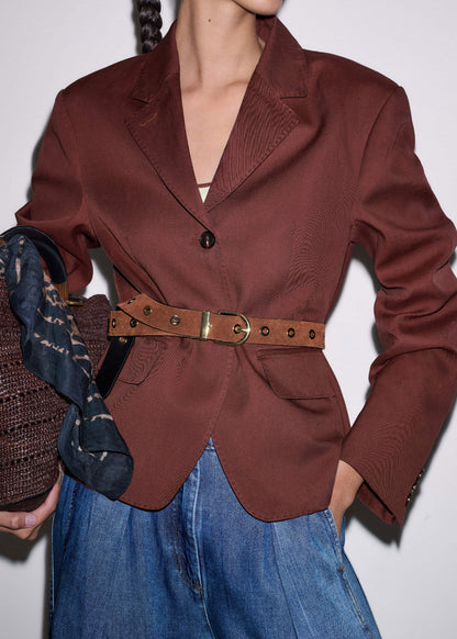 Black Reversible Eyelet Belt | ME+EM Clothing|Accessories