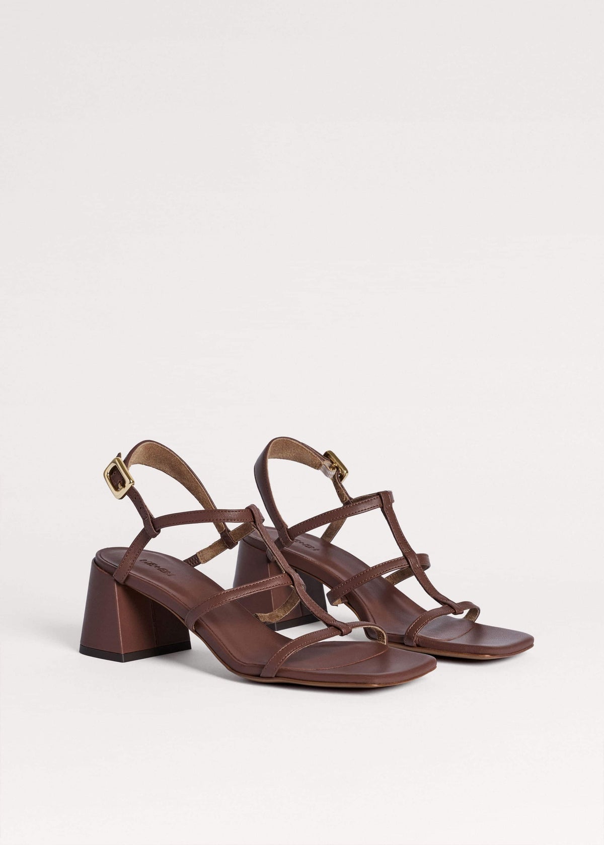 Dark Brown Caged Occasion Sandal | ME+EM Clothing|Accessories