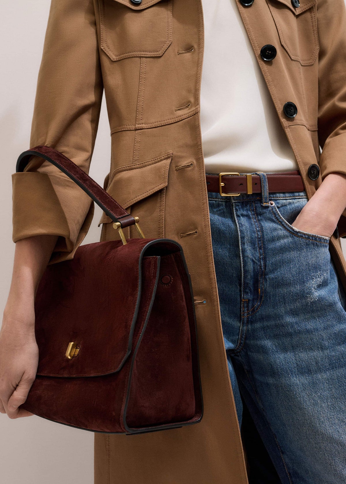 Dark Cinnamon Reversible Belt | ME+EM Clothing|Accessories