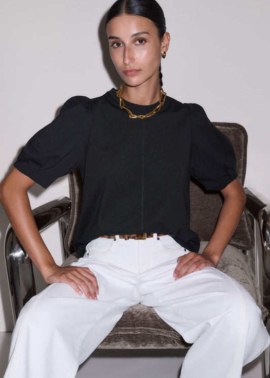 Black Feminine Swing Top | ME+EM Clothing