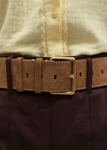 Brown Wide Waist Belt | ME+EM Clothing|Accessories