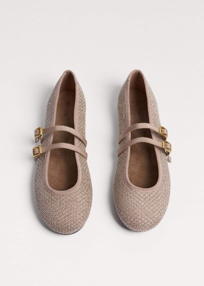 Gold Mesh AM-PM Ballet Flat | ME+EM Clothing|Accessories