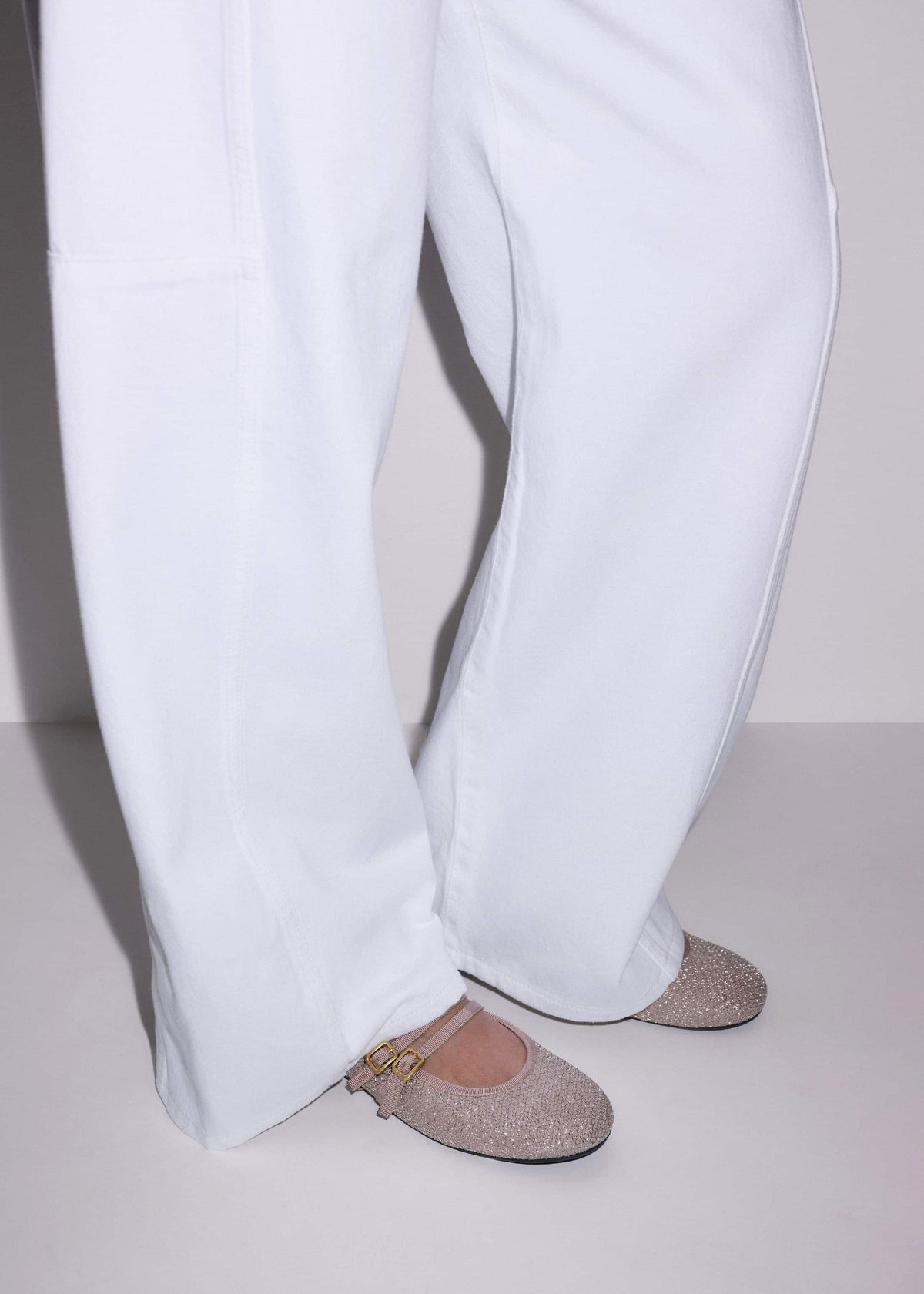 Gold Mesh AM-PM Ballet Flat | ME+EM Clothing|Accessories