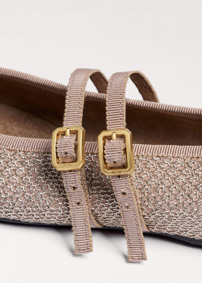 Gold Mesh AM-PM Ballet Flat | ME+EM Clothing|Accessories