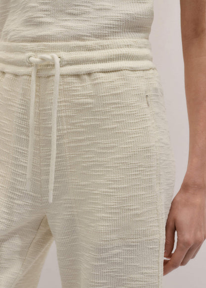 Cream Wide-Leg Track Pant | ME+EM Clothing