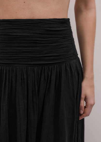 Black Relaxed Maxi Skirt | ME+EM Clothing