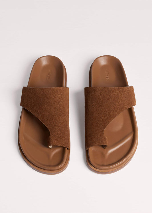 Tan Brown Asymmetric Sandal | ME+EM Clothing|Accessories