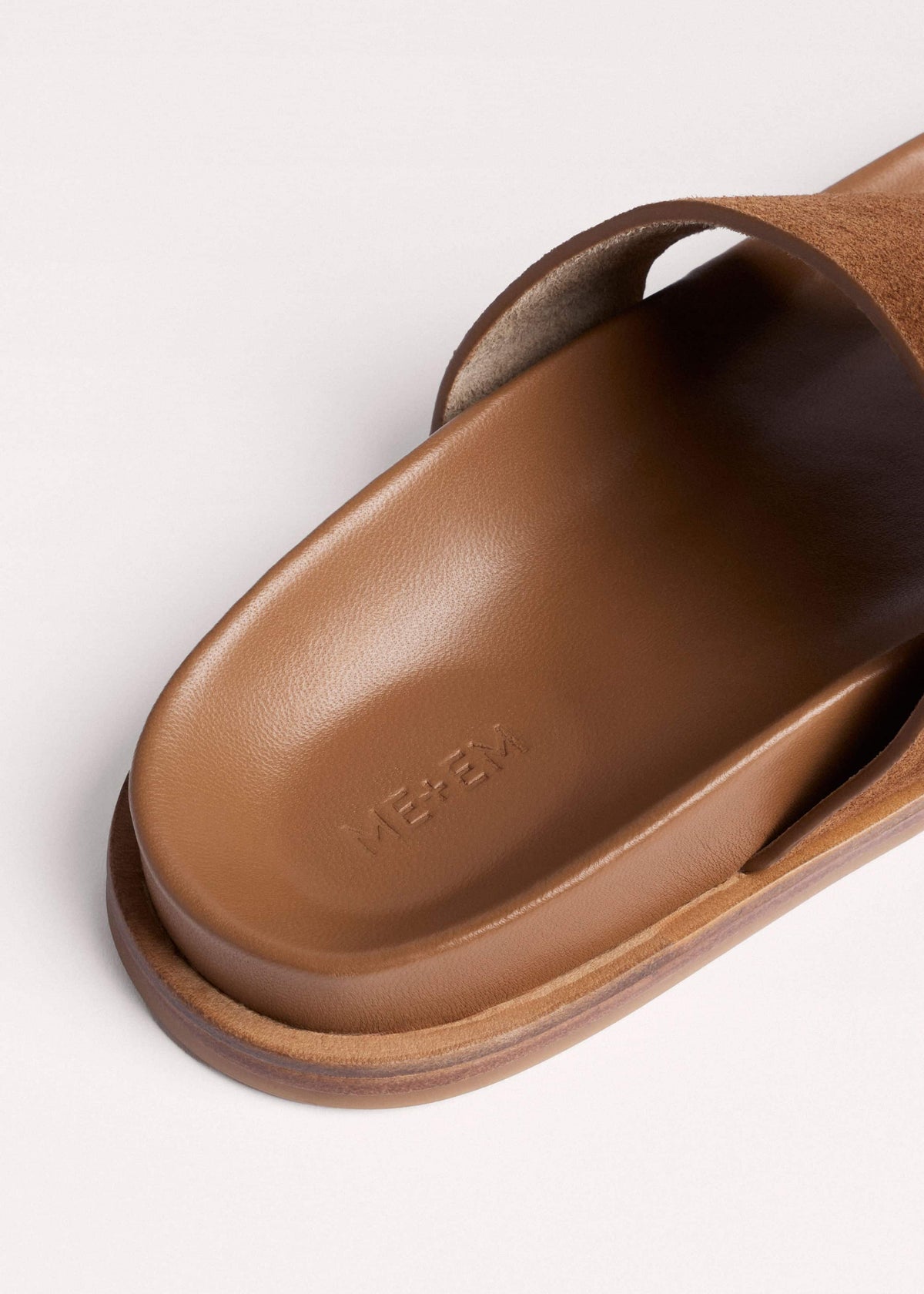 Tan Brown Asymmetric Sandal | ME+EM Clothing|Accessories