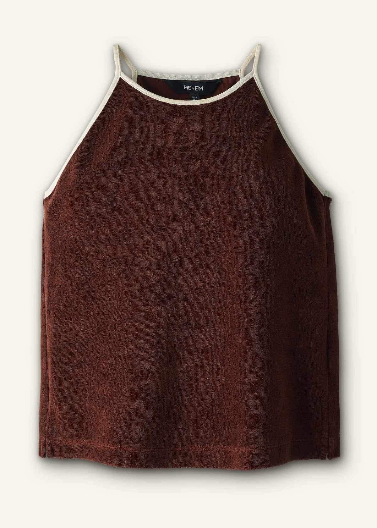 Cinnamon Brown Halterneck Top | ME+EM Clothing