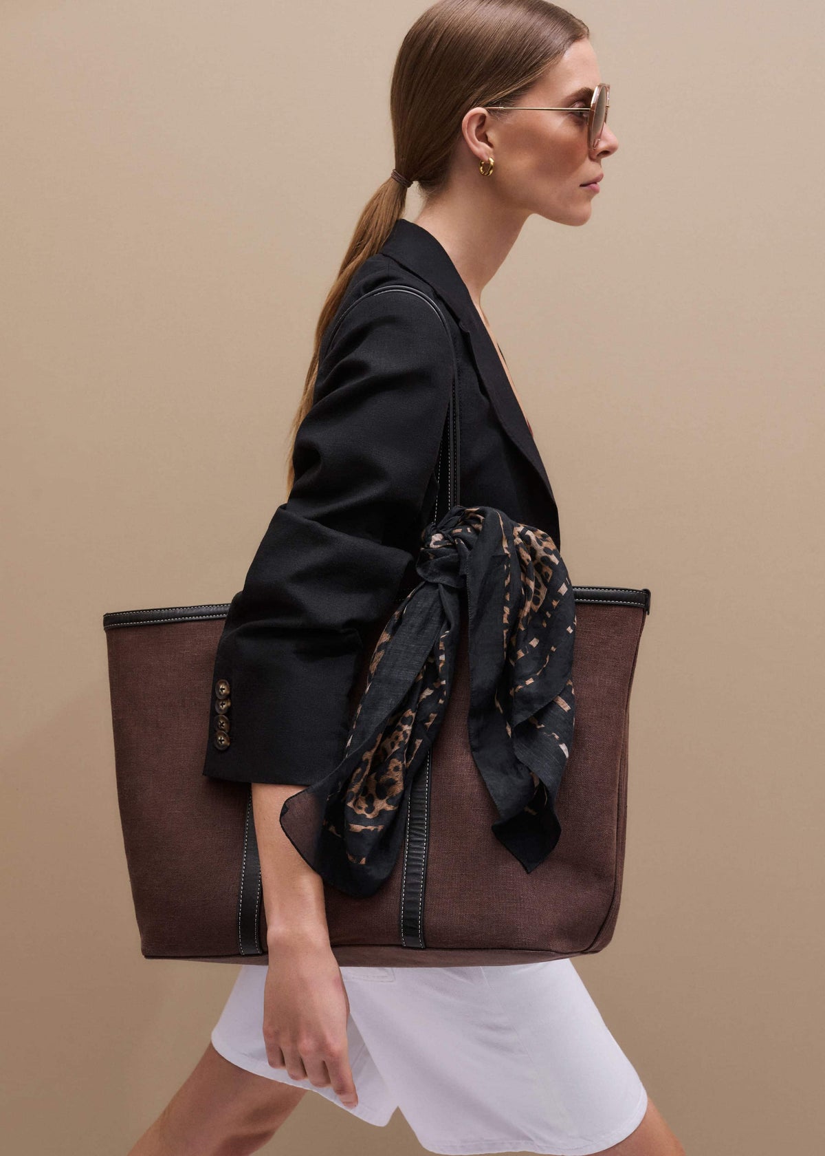 Brown Reversible Tote | ME+EM Clothing|Accessories