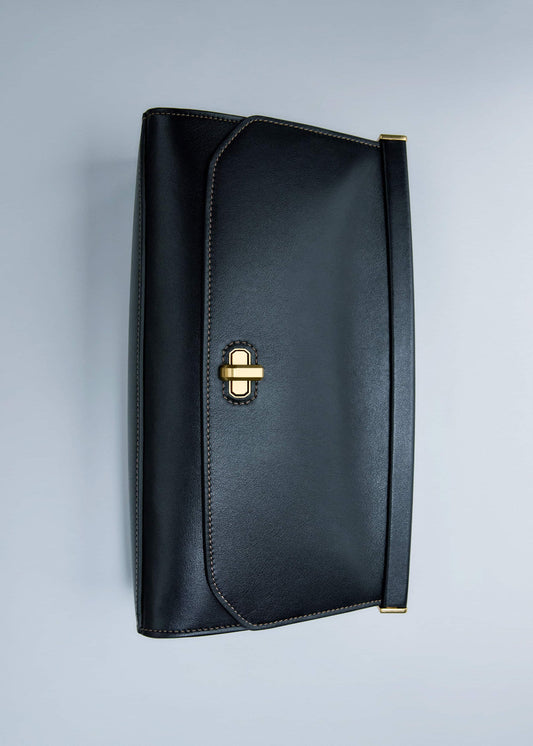 Black Tailored Clutch Bag | ME+EM Clothing|Accessories