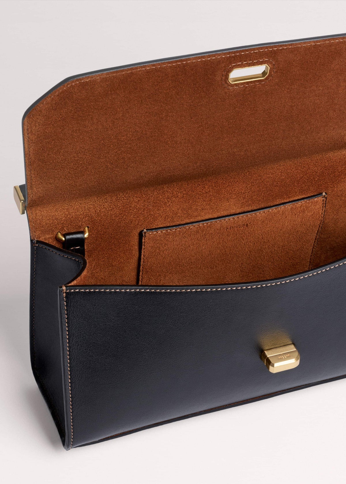 Black Tailored Clutch Bag | ME+EM Clothing|Accessories