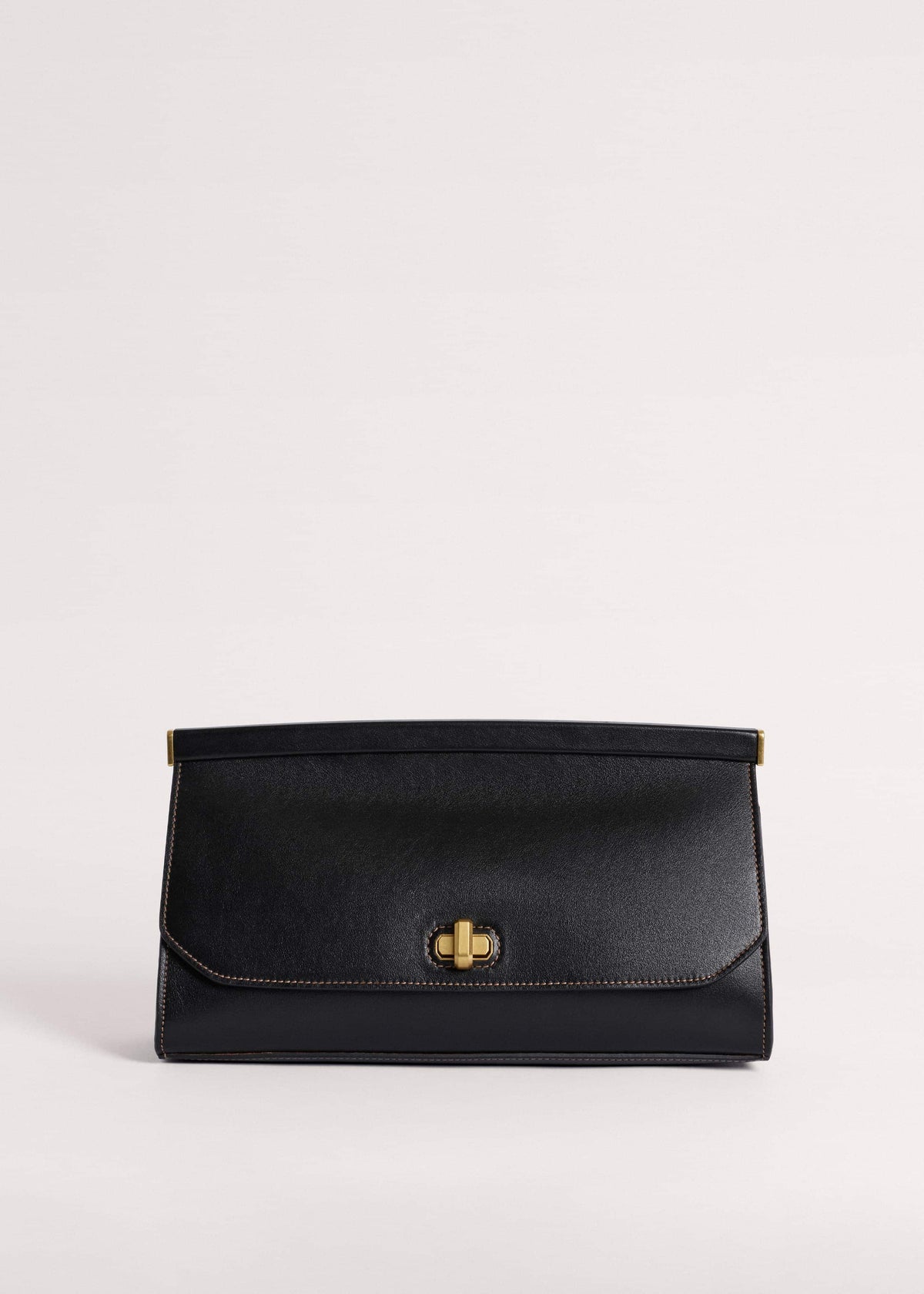 Black Tailored Clutch Bag | ME+EM Clothing|Accessories