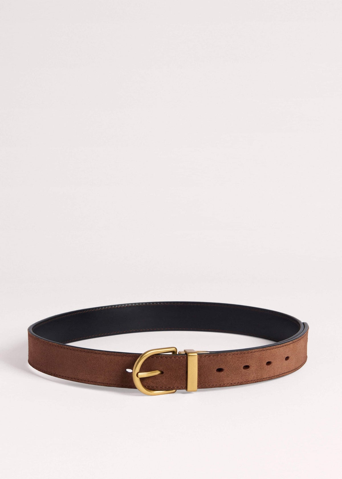 Chestnut Round Buckle Reversible Belt | ME+EM Clothing|Accessories