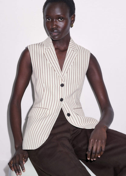 Ivory Slim Vest | ME+EM Clothing