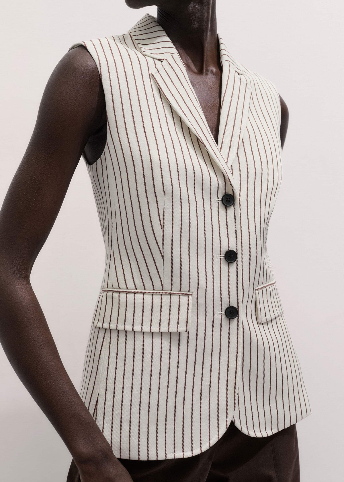 Ivory Slim Vest | ME+EM Clothing