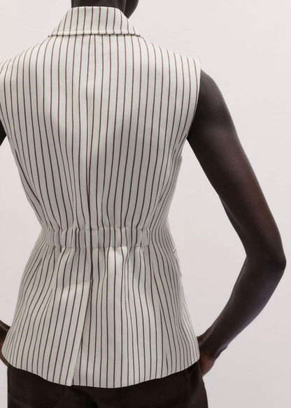 Ivory Slim Vest | ME+EM Clothing