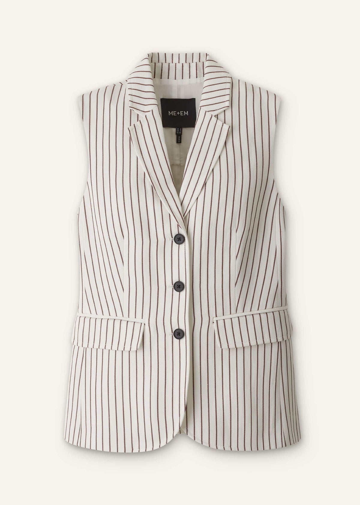 Ivory Slim Vest | ME+EM Clothing