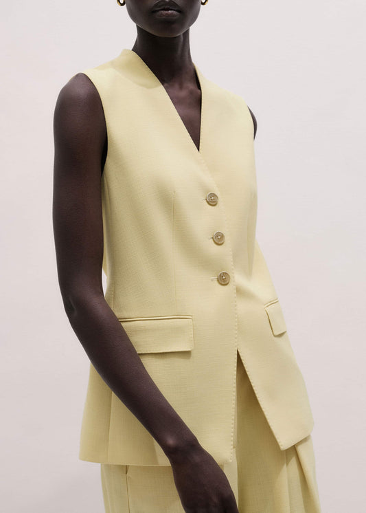 Yellow Longline Vest | ME+EM Clothing