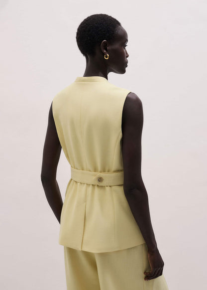Yellow Longline Vest | ME+EM Clothing