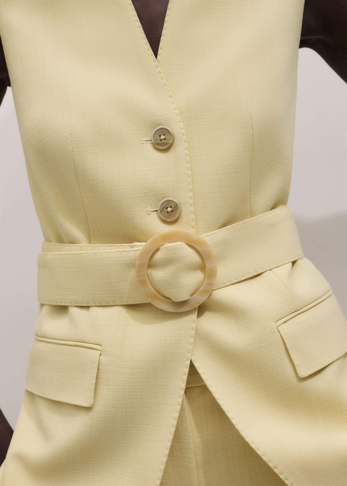 Yellow Longline Vest | ME+EM Clothing