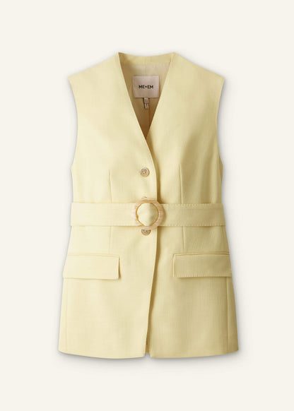 Yellow Longline Vest | ME+EM Clothing