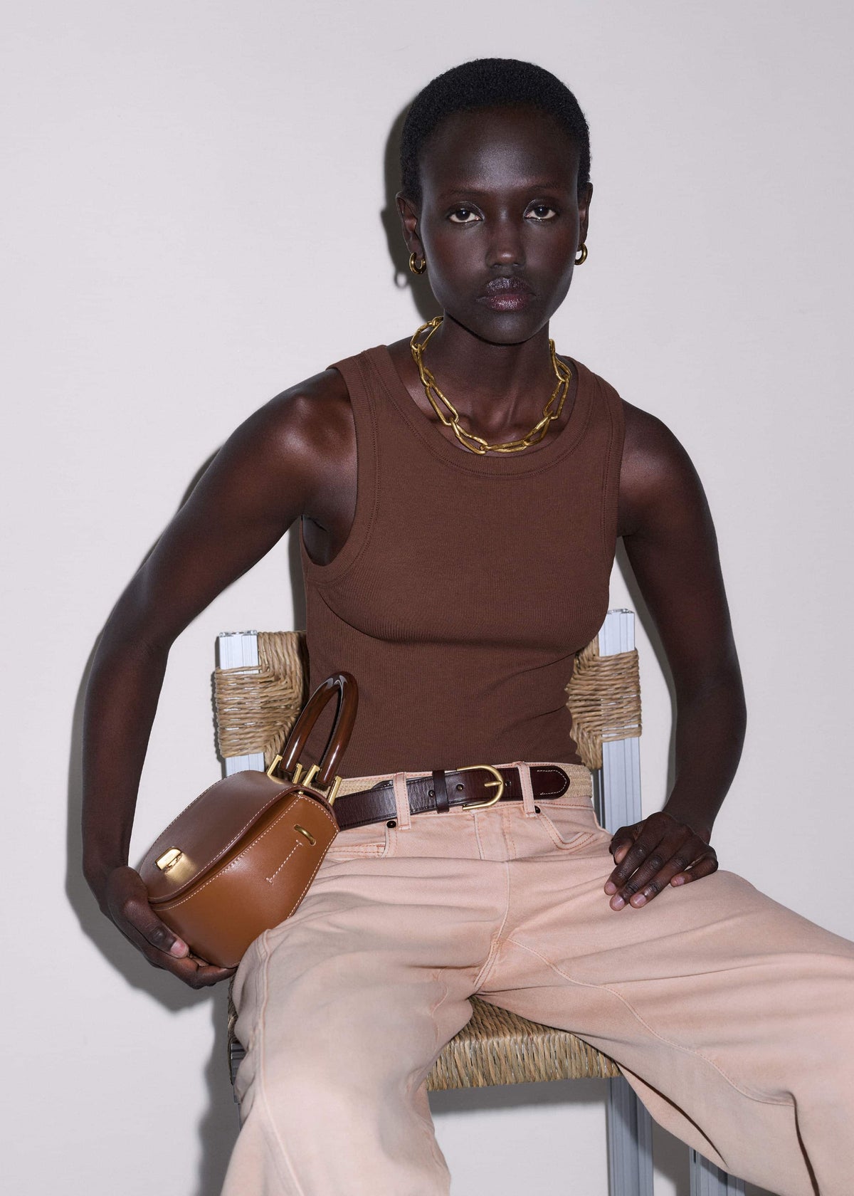 Natural Round Raffia Summer Belt | ME+EM Clothing|Accessories