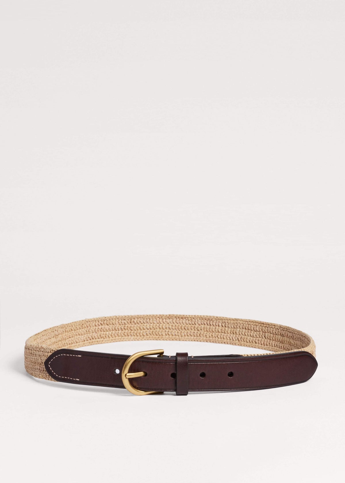 Natural Round Raffia Summer Belt | ME+EM Clothing|Accessories