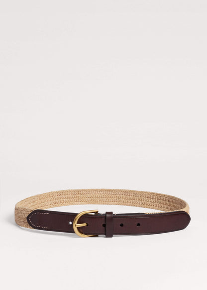 Natural Round Raffia Summer Belt | ME+EM Clothing|Accessories
