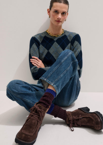 Dark Brown Boot Sock | ME+EM Clothing