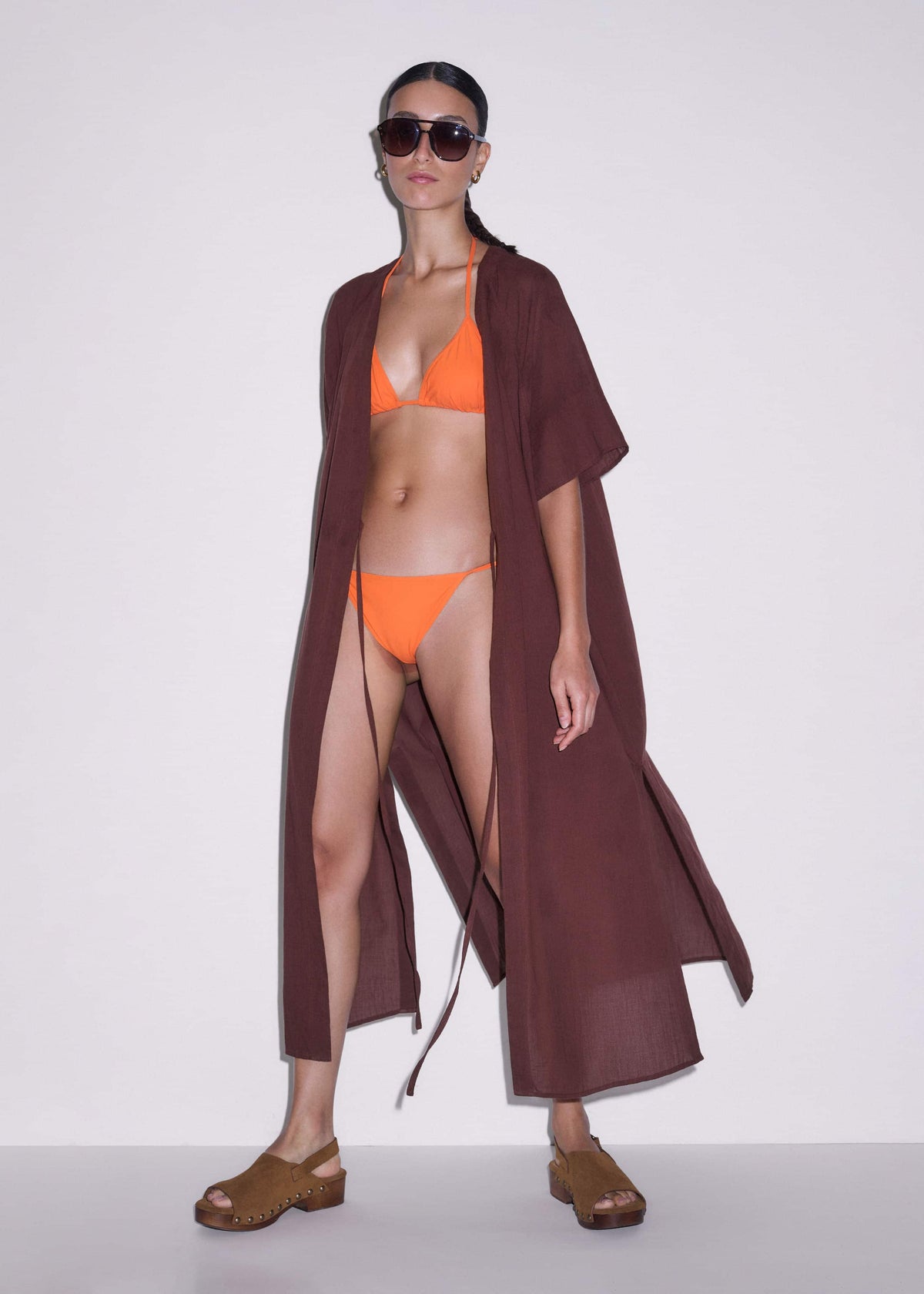 Orange Side Tie Bikini Bottom | ME+EM Clothing