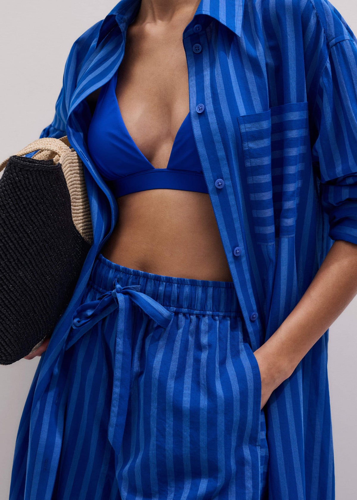 Blue Striped Beach Set | ME+EM Clothing