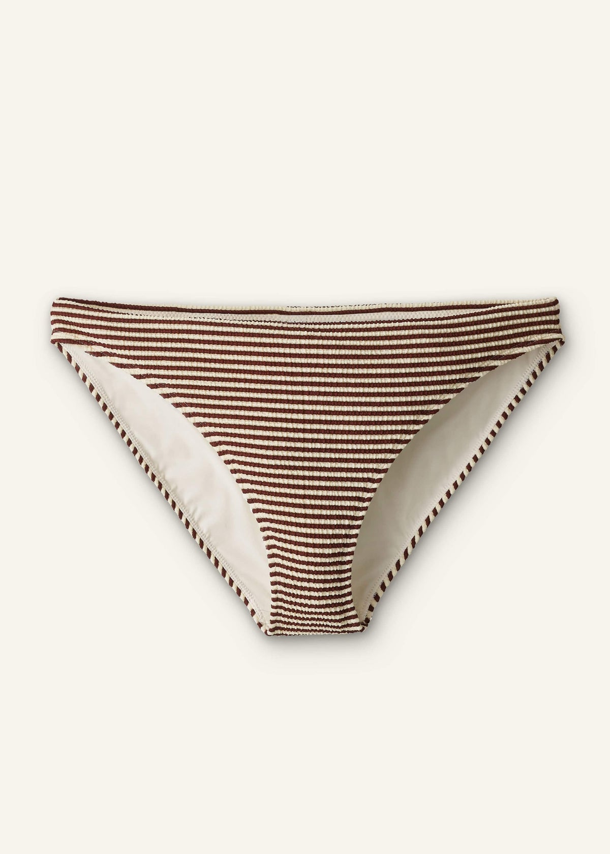 Cinnamon Brown Striped Bikini Bottom | ME+EM Clothing