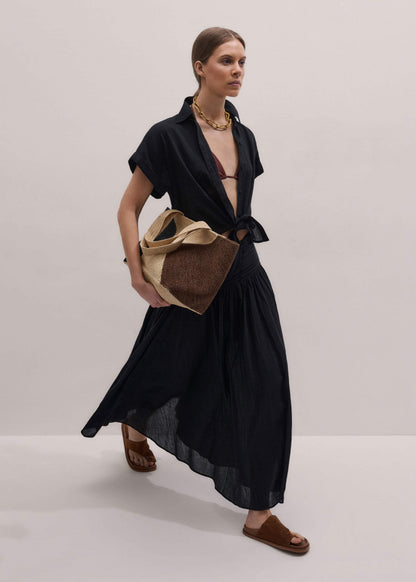 Black Beach Shirt Co-ord | ME+EM Clothing