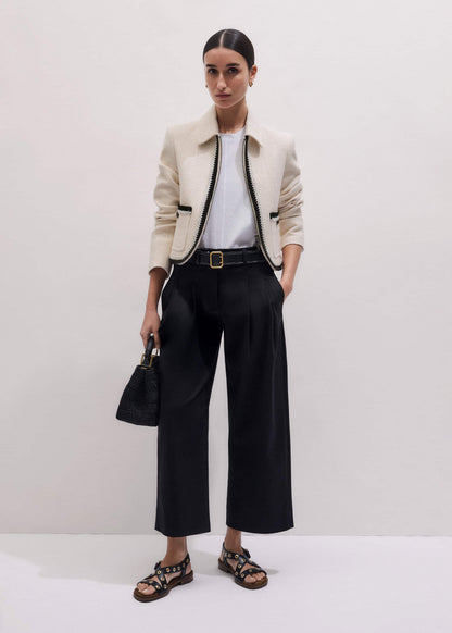 Black Eyelet Stud Sandal | ME+EM Accessories