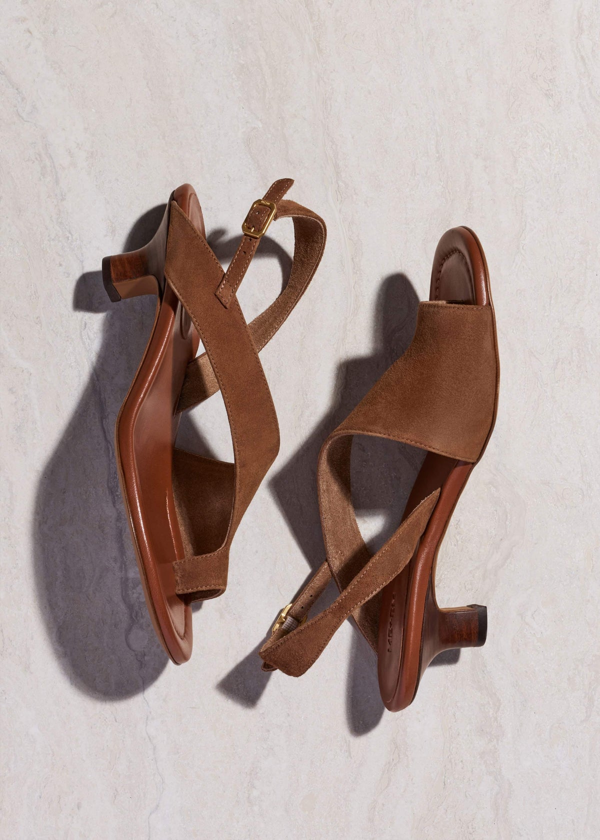 Brown Asymmetric Heel | ME+EM Accessories