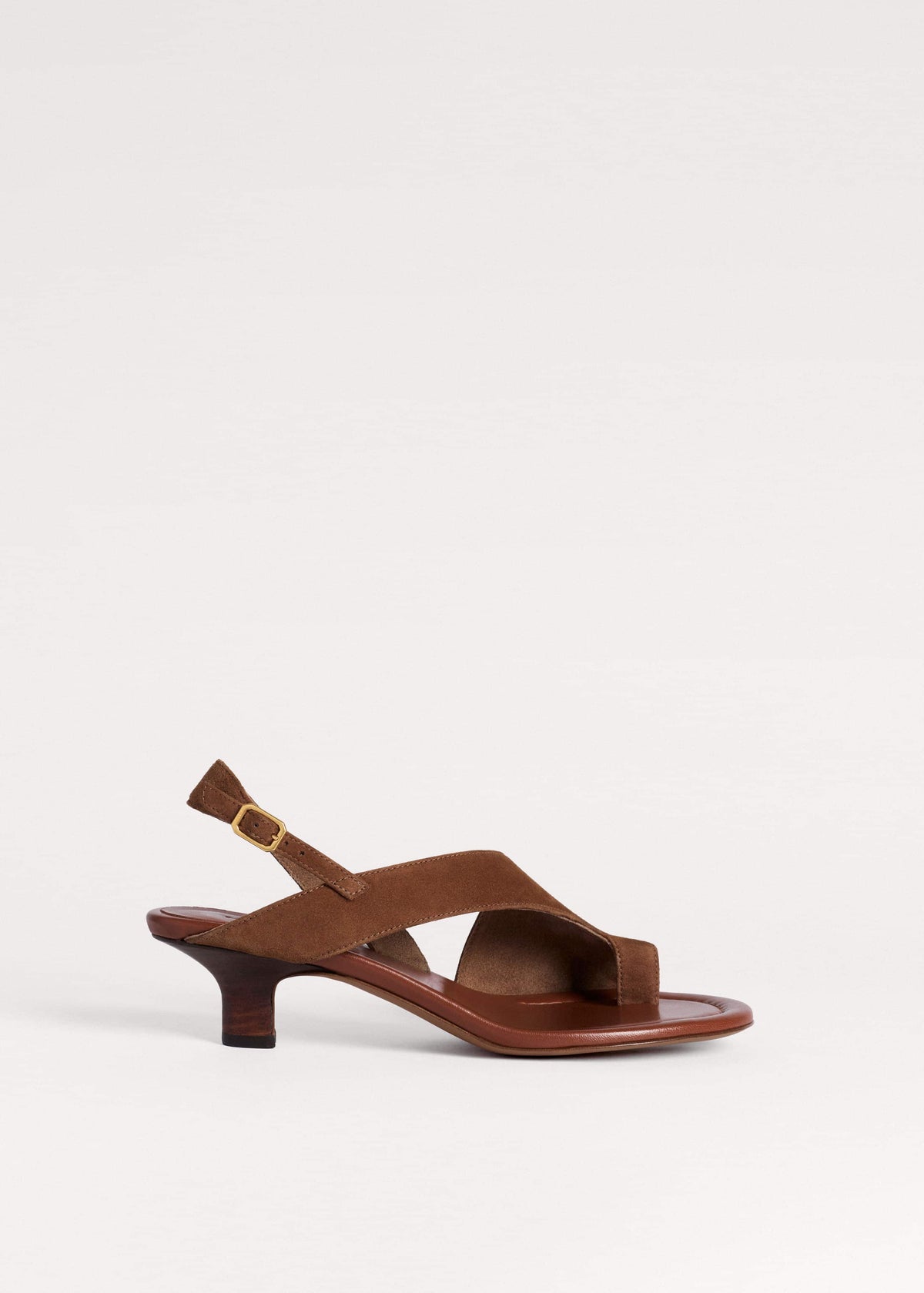 Brown Asymmetric Heel | ME+EM Accessories
