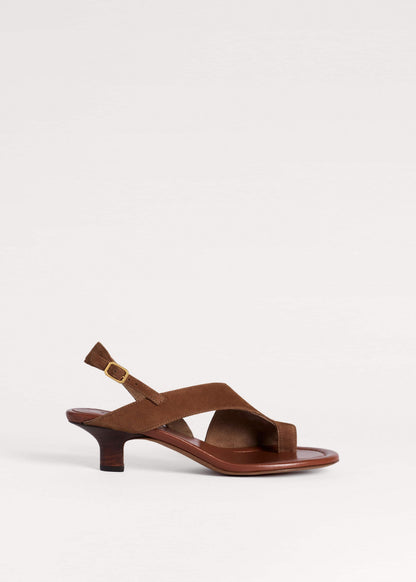 Brown Asymmetric Heel | ME+EM Accessories